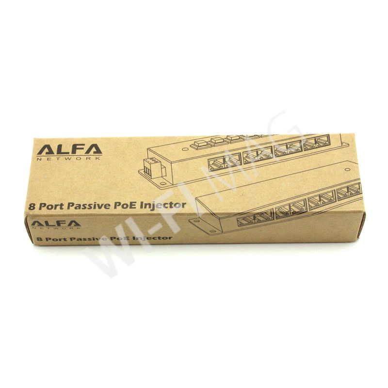 Alfa APOE08G 8 ports Passive Gigabit PoE Injector гигабитный инжектор питания