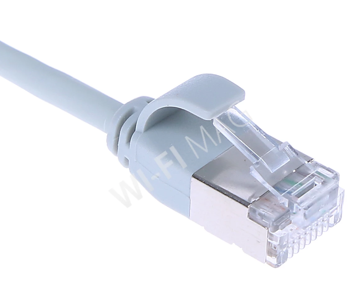 Кабель патч-корд Masterlan Comfort patch cable U/FTP, Cat6A, extra slim, LSZH, 5 м, экранированный, серый