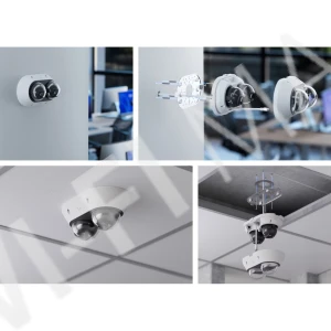 Ubiquiti UniFi AI Multi Sensor 2 Camera White, 16 Мп белая уличная PoE+ с 2-мя объективами и 2,33-кратным зумом IP-видеокамера