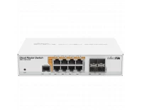 Управляемые коммутаторы с PoE Mikrotik Cloud Router Switch CRS112-8P-4S-IN, коммутатор с функциями маршрутизатора