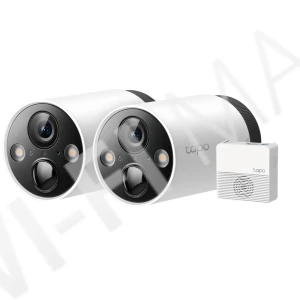 TP-Link Tapo C420S2, умная система видеонаблюдения с 2-мя камерами 4Мп с аккумуляторами и поддержкой ИИ