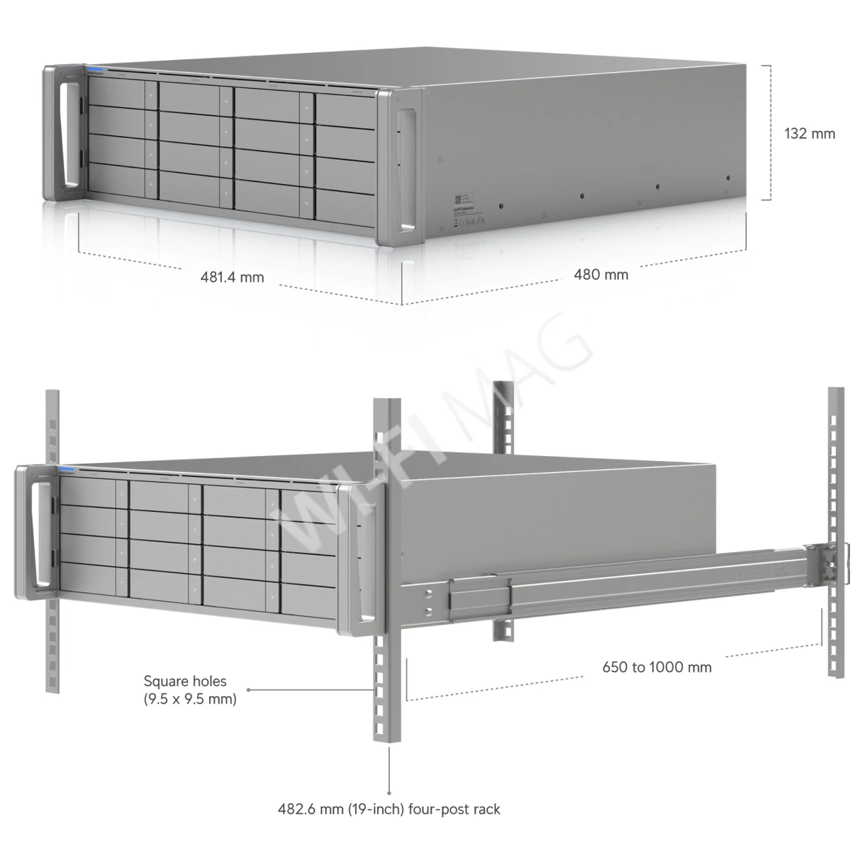 Ubiquiti Enterprise Storage Expansion 16, расширение хранилища для ENAS и ENVR-Core