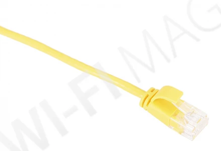 Кабель патч-корд Masterlan Comfort patch cable UTP, Cat6, extra slim, 0.5 м, неэкранированный, желтый