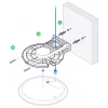 Ubiquiti UniFi AP Arm Mount, кронштейн на стену для полноразмерных флагманских точек доступа Wi-Fi UniFi