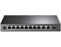 Неуправляемые коммутаторы с PoE TP-Link TL-SL1311MP, 8 PoE+ портов (10/100 Мбит/с) и 3 гигабитных порта