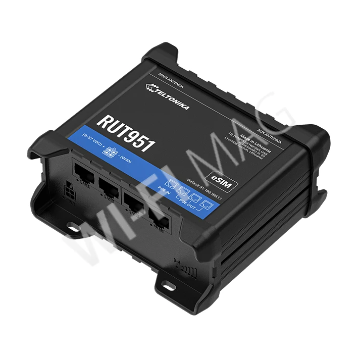 Teltonika RUT951 PoE+ Industrial Cellular Router, промышленный сотовый маршрутизатор PoE+