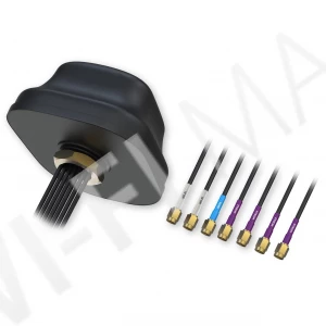 Teltonika Combo MIMO Mobile/GNSS/Wi-Fi Roof SMA Antenna (PR1KC640), комбинированная антенна для крепления на крышу с 7-ю кабелями 3 м