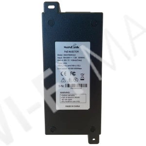 MaxLink MAXPI60W2x2 (802.3af/at, 55В, 1.1A, 60Вт, 1 Гбит/с, 2xLAN, 2xPoE) PoE-инжектор питания