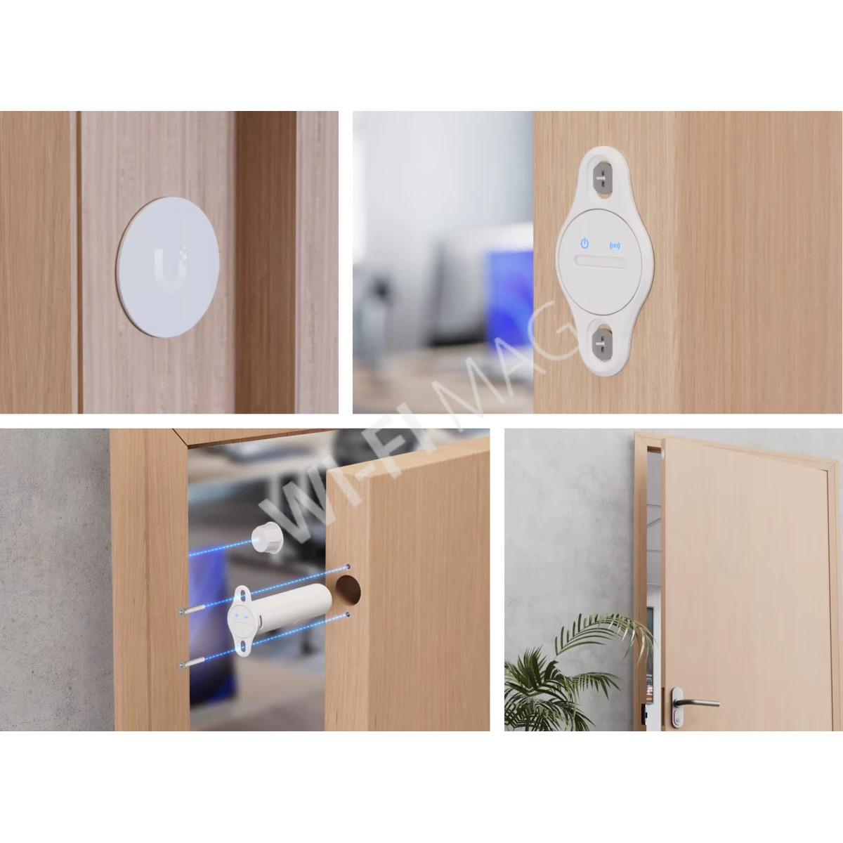 Ubiquiti UniFi Protect Recessed Entry Sensor SuperLink, встраиваемый датчик открытия/закрытия двери
