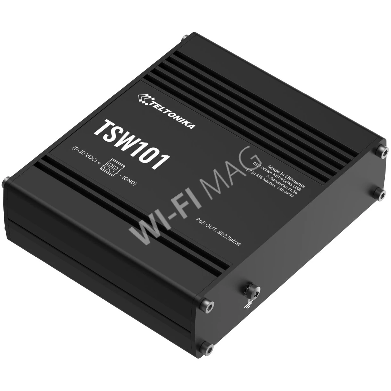 Teltonika TSW101 Automotive PoE+ Switch, 5-портовый неуправляемый с 4-мя PoE коммутатор