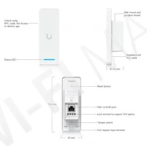 Ubiquiti UniFi Access Ultra, NFC-считыватель доступа к двери