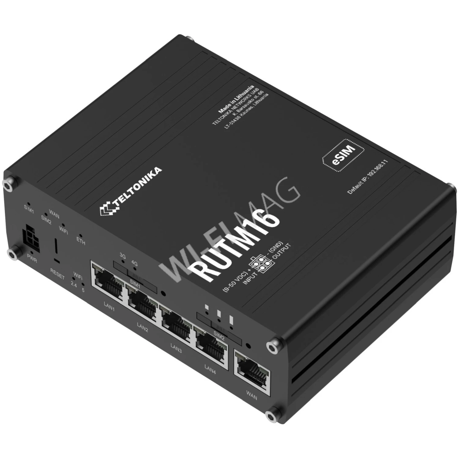 Teltonika RUTM16 Cat 6 LTE Router, двухдиапазонный LTE-маршрутизатор Wi-Fi 5