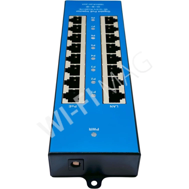 Conexpro POE-PAN8-GBM, 8-портовый гигабитный пассивный PoE-инжектор