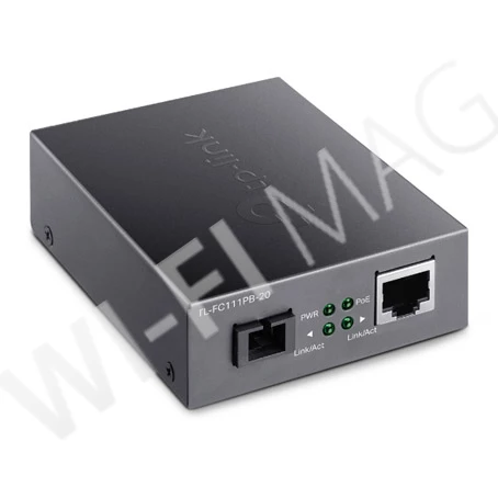 TP-Link TL-FC111PB-20, медиаконвертер WDM 10/100 Мбит/с с PoE‑портом