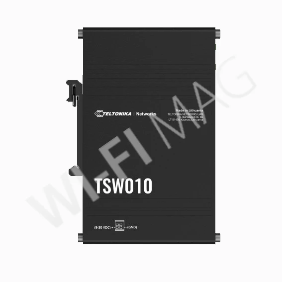 Teltonika TSW010 DIN rail switch, неуправляемый коммутатор (9-30 В постоянного тока)