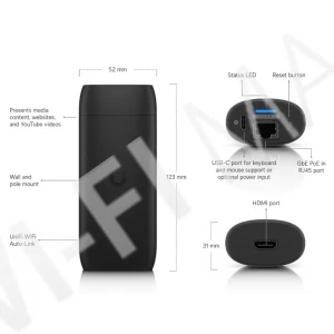 Ubiquiti UniFi Display Cast Pro, устройство воспроизведения для стандартных экранов HDMI