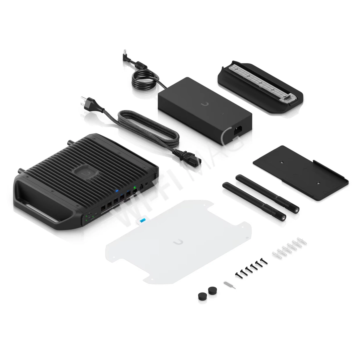 Ubiquiti UniFi Cloud Gateway Industrial, двухдиапазонный маршрутизатор Wi-Fi 7 с поддержкой PoE