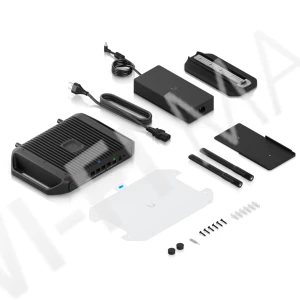 Ubiquiti UniFi Cloud Gateway Industrial, двухдиапазонный маршрутизатор Wi-Fi 7 с поддержкой PoE