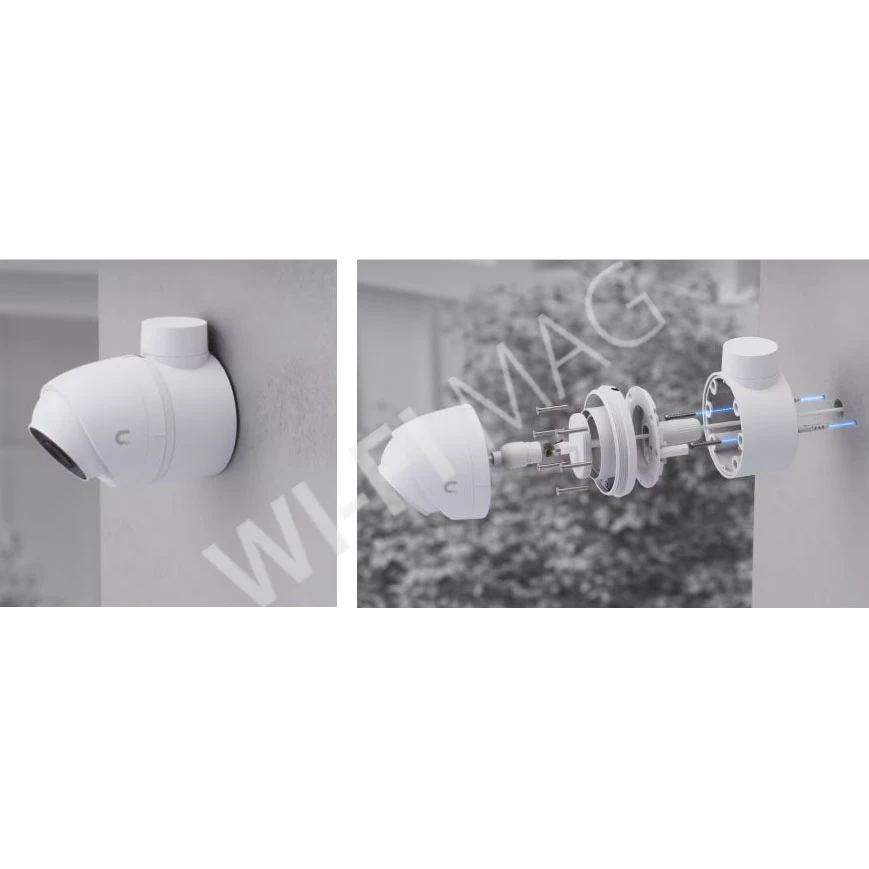Ubiquiti UniFi Camera Compact Junction Box White, белая монтажная коробка для камер UVC-G5-Dome-Ultra и UVC-G5-Turret-Ultra