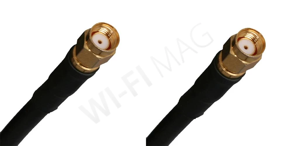 Кабель RP-SMA-Male/RP-SMA-Male RF240, 500 мм