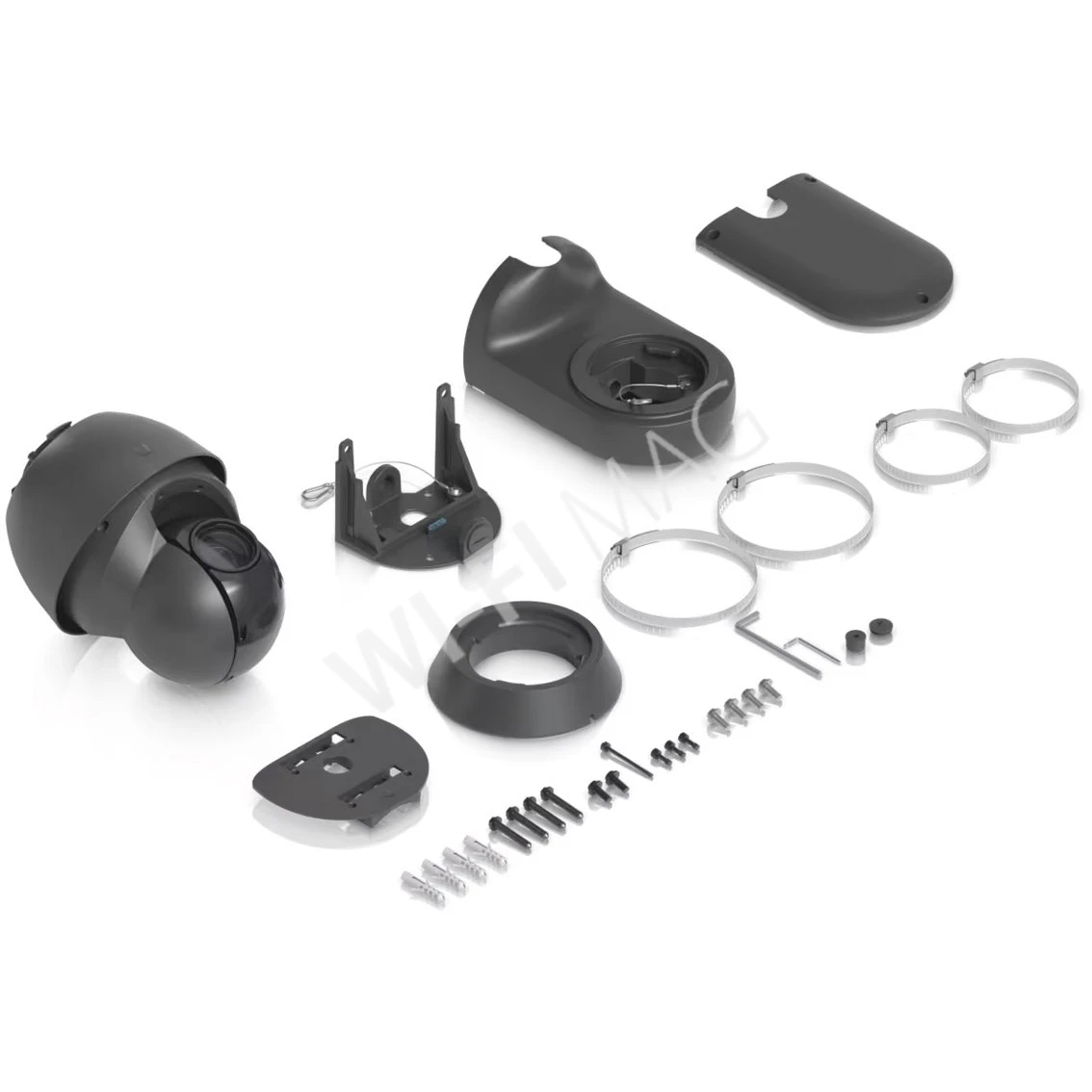 Ubiquiti UniFi AI PTZ Precision Camera Black, 8 Мп уличная PoE++ с 31-кратным зумом и технологией LiDAR черная IP-видеокамера