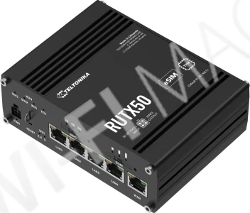 Teltonika RUTX50 Industrial 5G Router 2 SIM, промышленный сотовый маршрутизатор Wi-Fi 5