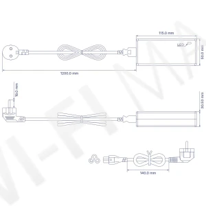 Teltonika PR325EUB EU Single Port Gigabit PoE Injector, PoE-инжектор (30 Вт)