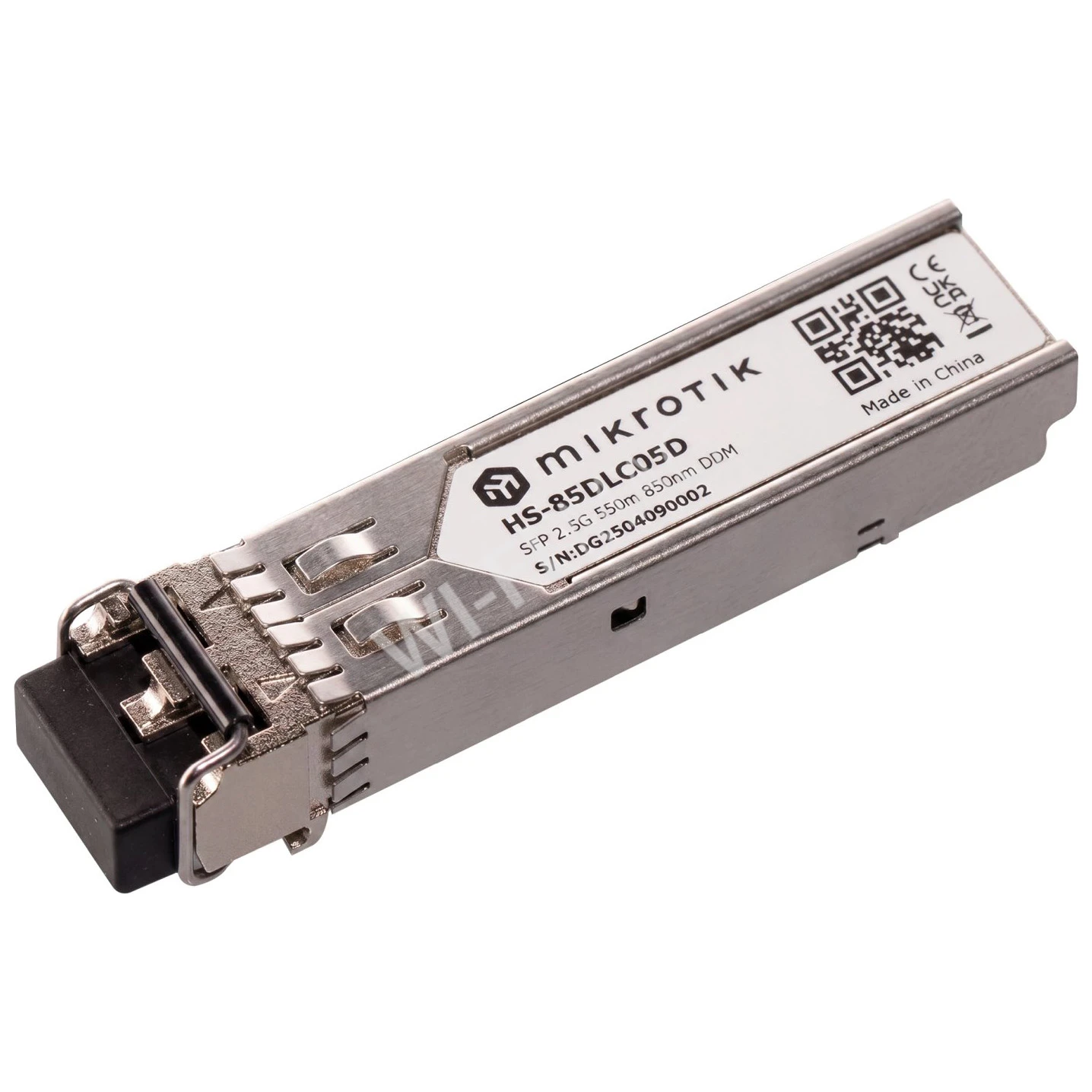 Mikrotik HS-85DLC05D, 1/2.5 Гбит/с, MM, 2xLC, 550м, 850нм, SFP-модуль