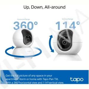 TP-Link Tapo C230, 5Мп умная поворотно-наколонная с двусторонней аудиосвязью и ночным видением Wi‑Fi-камера 2,4 ГГц