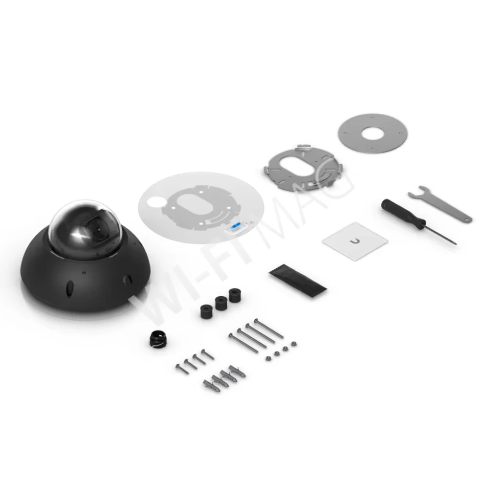 Ubiquiti UniFi G6 Pro Dome Camera Black, 8 Мп уличная PoE+ с 2,36-кратным зумом и слотом для MicroSD черная IP-видеокамера