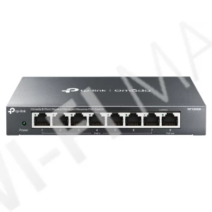 TP-Link TL-RP108GE, 8-портовый 1 Гбит/с (7 PoE-IN+, 1 PoE-OUT+) управляемый коммутатор