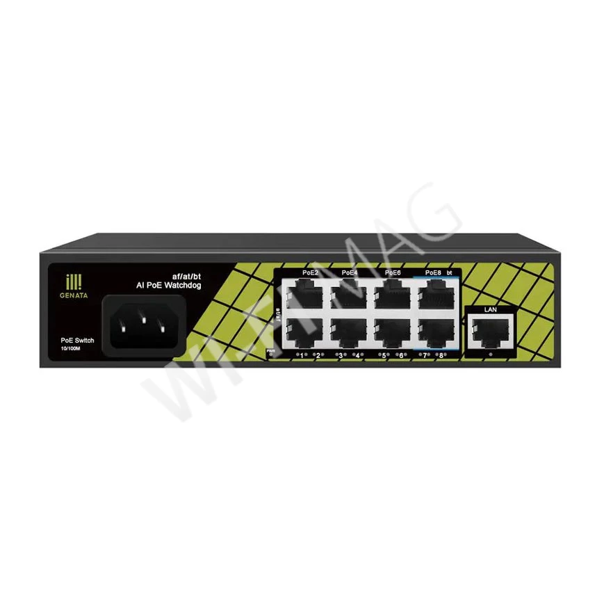 Conexpro GNT-P9109EA, 9-портовый 10/100 Мбит/с (8 PoE) неуправляемый коммутатор