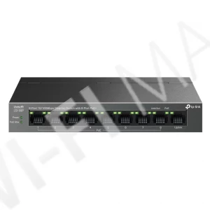 TP-Link LS109P, LiteWave 9-портовый 10/100 Мбит/с (8 PoE+) неуправляемый коммутатор