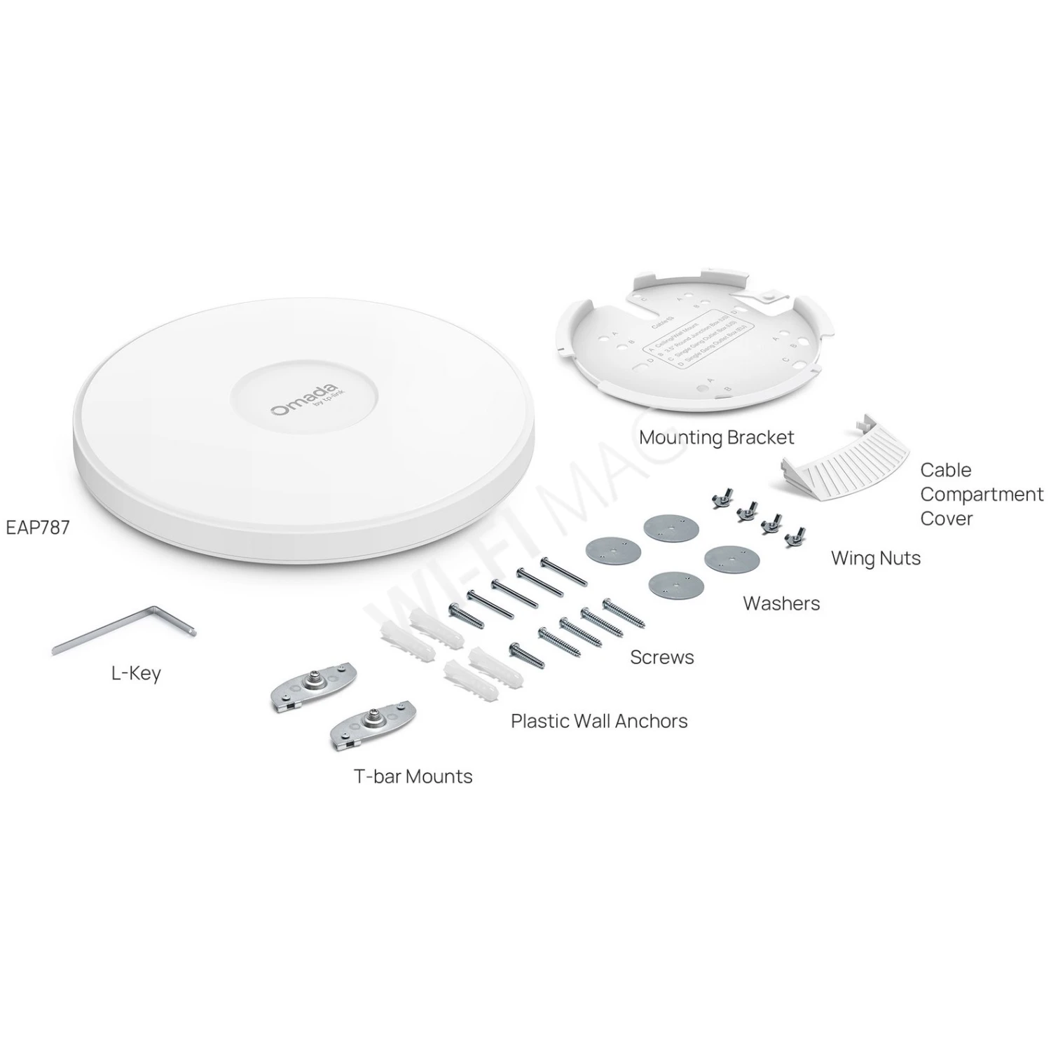 TP-Link EAP787 BE12000(EU) трехдиапазонная точка доступа Omada Wi-Fi 7 с поддержкой PoE