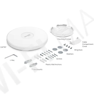 TP-Link EAP787 BE12000(EU) трехдиапазонная точка доступа Omada Wi-Fi 7 с поддержкой PoE