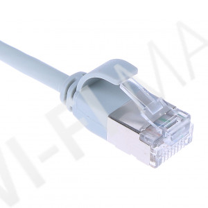 Кабель патч-корд Masterlan Comfort patch cable U/FTP, Cat6A, extra slim, LSZH, 0.5 м, экранированный, серый