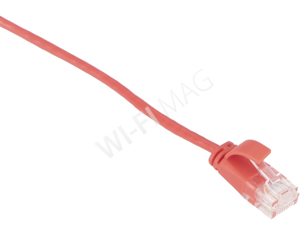 Кабель патч-корд Masterlan Comfort patch cable UTP, Cat6, extra slim, 2 м, неэкранированный, красный
