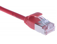 Кабель патч-корд Masterlan Comfort patch cable U/FTP, Cat6A, extra slim, LSZH, 2 м, экранированный, красный