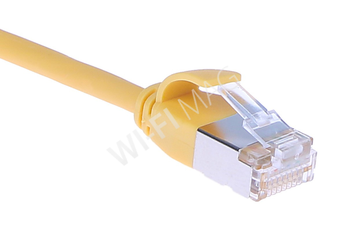 Кабель патч-корд Masterlan Comfort patch cable U/FTP, Cat6A, extra slim, LSZH, 5 м, экранированный, желтый