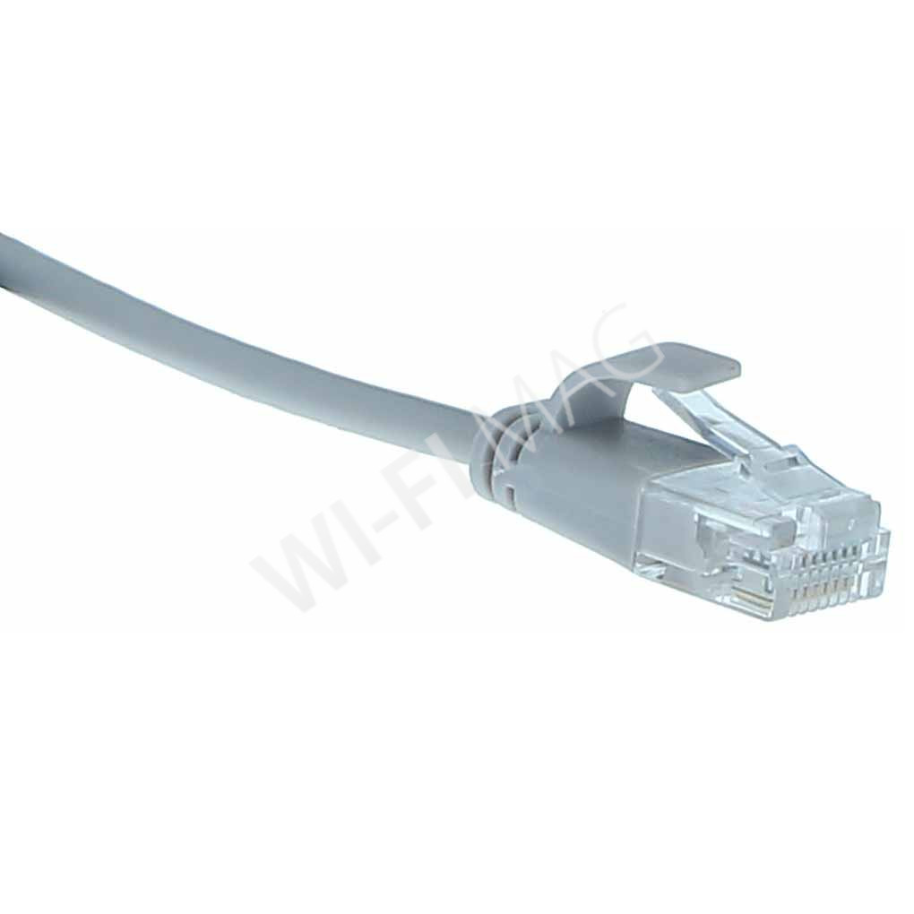 Кабель патч-корд Masterlan Comfort patch cable UTP, Cat6, extra slim, 3 м, неэкранированный, серый