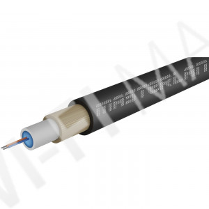 Masterlan Air1 fiber optic cable - 2vl 9/125, air-blowen, SM, HDPE, G657A1, 1m, одномодовый оптический кабель, чёрный