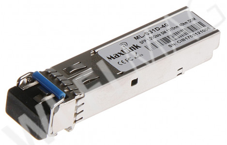 Max Link 1.25G SFP optical module, SM, 1310nm, 40km, 2x LC connector, DDM, оптический модуль