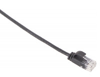 Кабель патч-корд Masterlan Comfort patch cable UTP, Cat6, extra slim, 0.25 м, неэкранированный, черный