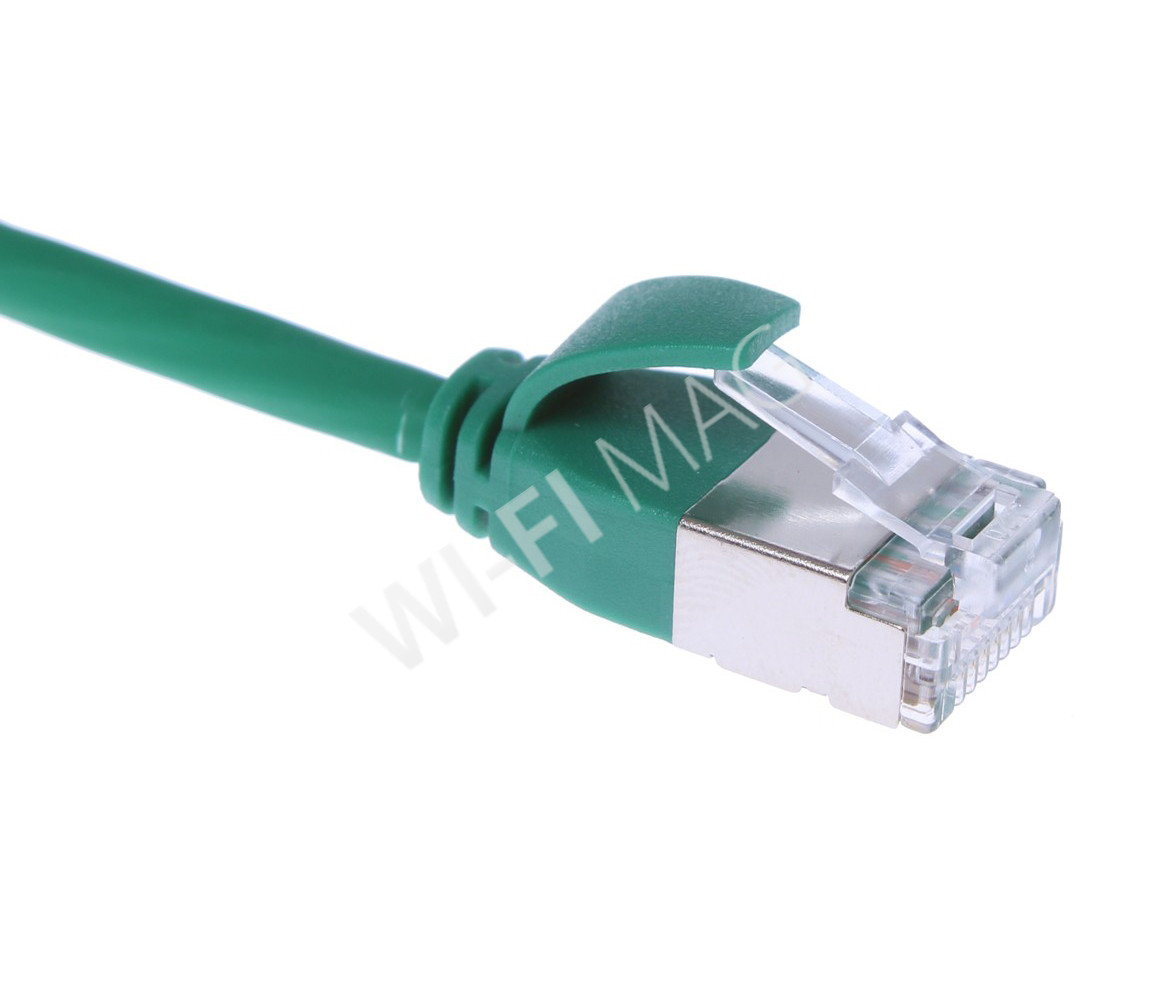 Кабель патч-корд Masterlan Comfort patch cable U/FTP, Cat6A, extra slim, LSZH, 2 м, экранированный, зеленый