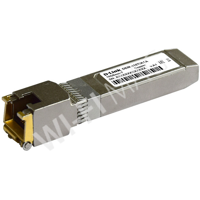D-Link DEM-410T, модуль SFP+ с 1 портом 10GBase-T (до 80 м)