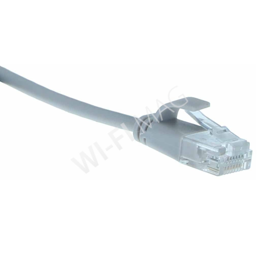 Кабель патч-корд Masterlan Comfort patch cable UTP, Cat6, extra slim, 0.5 м, неэкранированный, серый