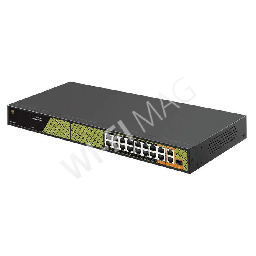 Conexpro GNT-P4813V6, с 16 PoE, 2 LAN (1 Гбит/с) и 1 SFP портом неуправляемый коммутатор