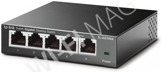 TP-Link TL-SG105S, неуправляемый 5-портовый коммутатор 1 Гбит/с