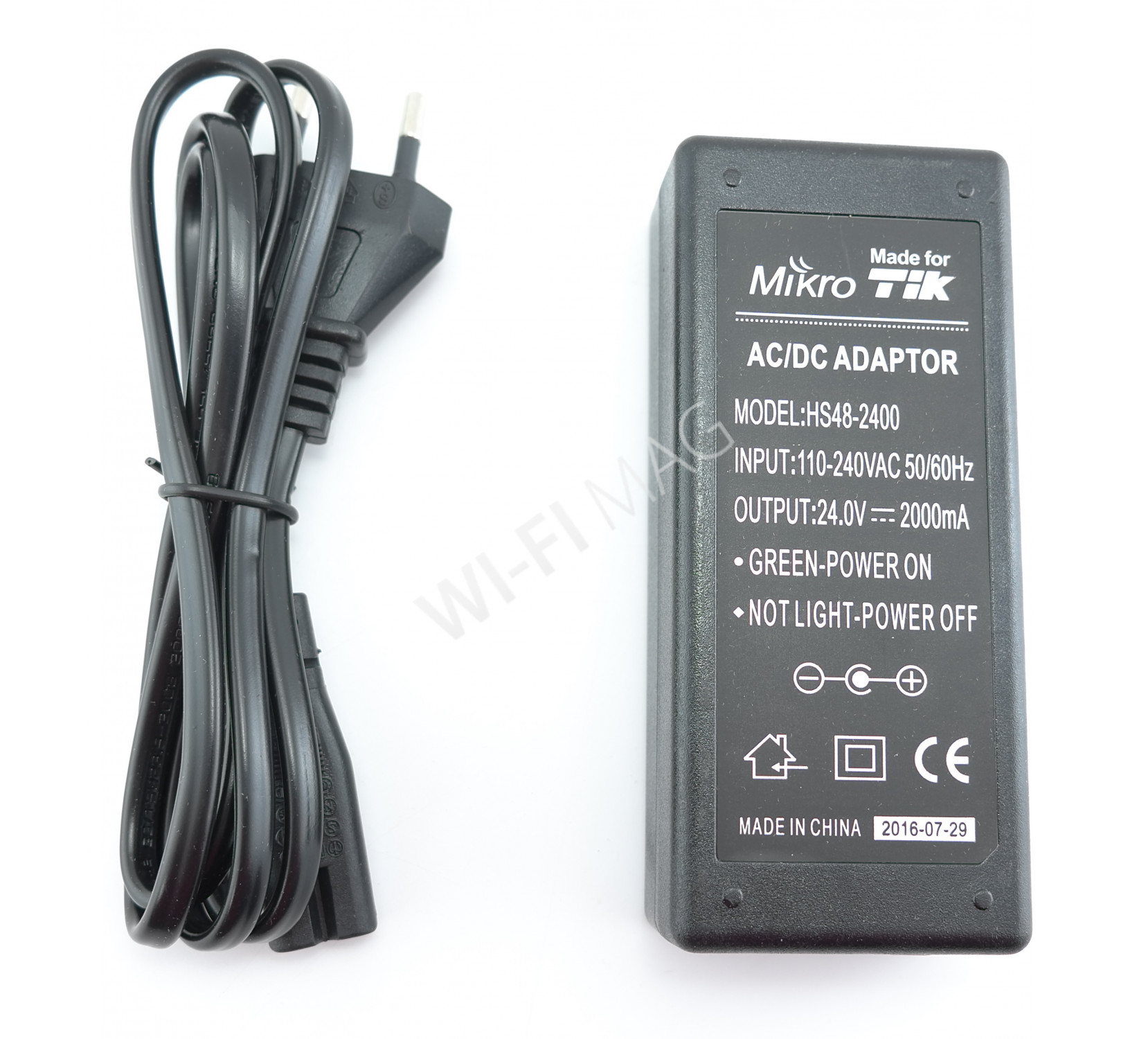 Ethernet Adapter with POE 24V 2A 48W