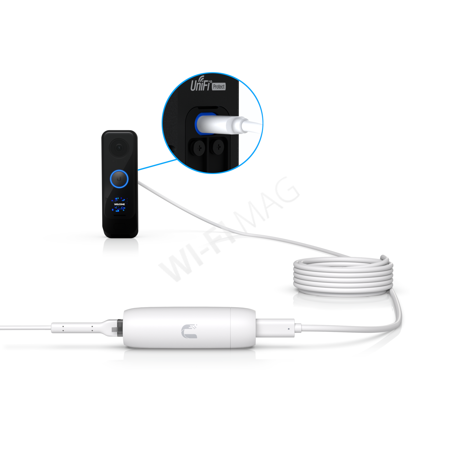 Ubiquiti G4 Doorbell Pro Cable USB (7 м), USB-кабель для Wi-Fi видеодомофона G4 Doorbell Pro